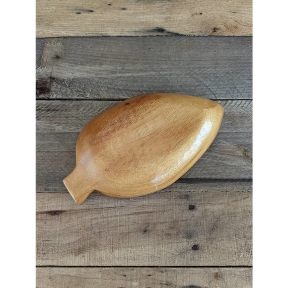 Vintage Monkey Pod Leaf Shaped Three Section Dish / Boho decor - Picture 8 of 10